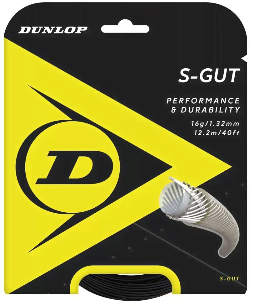 Струны теннисные Dunlop S-Gut (12 m) - black